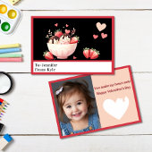 甘い赤いアイスクリーム写真教室バレンタイン カード