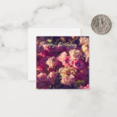 甘い赤いバラパーソナライズされた ノートカード (正面/裏面インサイチュ)