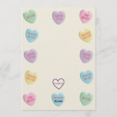 甘い赤ちゃんがやってくる！キャンディーベイビーシャワー 招待状 (裏面)