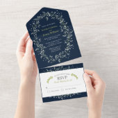 甘い赤ちゃんの息の結婚式の招待 オールインワン招待状 (貼ってはがせる)