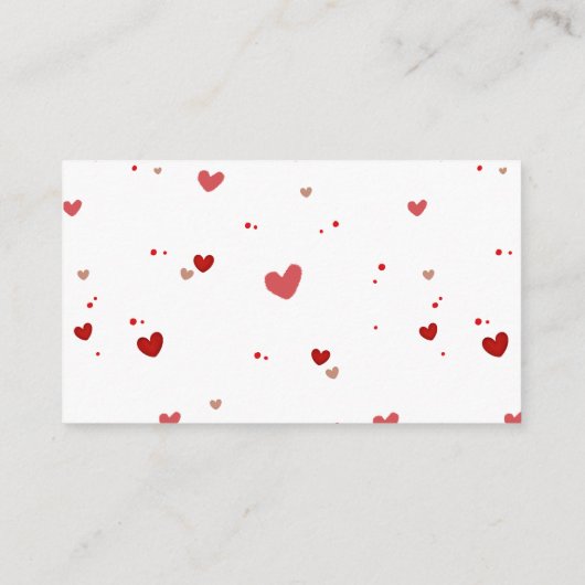 甘い赤ちゃんシャワーおむつラッフルカード エンクロージャーカード (裏面)