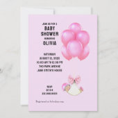 甘い赤ちゃんシャワーガール 招待状 (正面)
