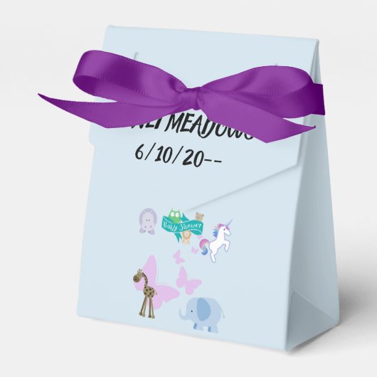 甘い赤ちゃんシャワークリッターと蝶 フェイバーボックス (正面サイド)