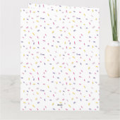 甘い赤ちゃんシャワー サンキューカード (裏面)