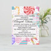 甘い赤ちゃんシャワー 招待状 (スタンド正面)