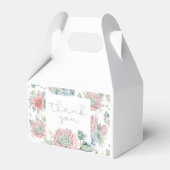 甘い赤ちゃん女の子の砂漠の赤ちゃんシャワーギフトボックス フェイバーボックス (正面サイド)