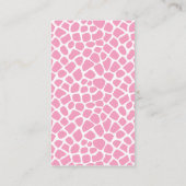 甘い赤ちゃん女の子キリン赤ちゃんシャワーおむつラッフル エンクロージャーカード (裏面)