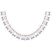 甘い赤ちゃん女の子シトラススペインのタイル赤ちゃんシャワー バンティングフラッグ (全)