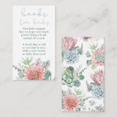 甘い赤ちゃん女の子シャワー砂漠の囲いカード エンクロージャーカード (正面/裏面)