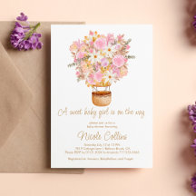 甘い赤ちゃん女の子ピンクのフローラバルーンベビーシャワー