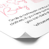 甘い赤ちゃん女の子ボホ服は言わないベビー ポスター (角)