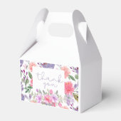 甘い赤ちゃん女の子紫の赤ちゃんシャワーのギフトボックス フェイバーボックス (正面サイド)