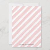 甘い赤ん坊の女の子が途中クレメンティンオレンジ 招待状 (裏面)