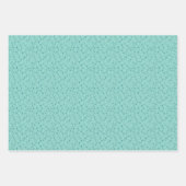 甘い赤イチゴ白い花のパターン ラッピングペーパーシート (正面3)