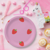 甘い赤ジューシーなイチゴ紙プレート ペーパープレート (パーティー)