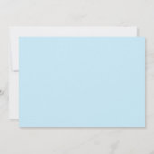 甘い赤ストライプのちゃんシャワー写真招待状 招待状 (裏面)