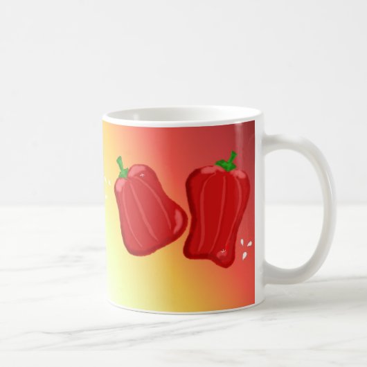 甘い赤ピーマン コーヒーマグカップ (右)