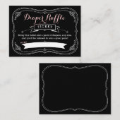 甘い赤ファンシーちゃんシャワーおむつラッフルインサート エンクロージャーカード (正面/裏面)