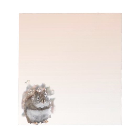 甘い赤リス ノートパッド (正面)