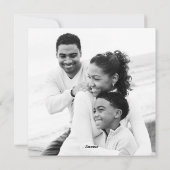 甘い赤面ピンクと赤いハートフォトバレンタイン シーズンカード (裏面)