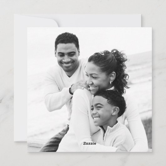 甘い赤面ピンクと赤いハートフォトバレンタイン シーズンカード (裏面)