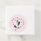 甘い赤面ピンクと赤いハートフォトバレンタイン フェイバータグ (インサイチュ)