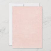 甘い赤面ピンクバルーン赤ちゃんシャワーで車を運転 招待状 (裏面)