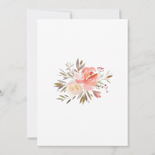 甘い赤面フローラ移動アナウンスメントカード 案内状 (裏面)