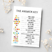 甘い赤面花ブライダルシャワーゲームカード 招待状