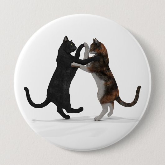 甘い踊り猫 缶バッジ (正面)