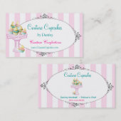 甘い運命のオートクチュールのカップケーキの名刺 名刺 (正面/裏面)