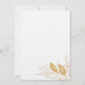 甘い降伏結婚式招待状 招待状 (裏面)