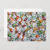 甘い雪だるまはがき（横） ポストカード (正面/裏面)