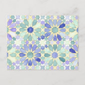 「甘い静けさ」のイスラム教の幾何学の郵便はがき ポストカード (正面)