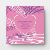 甘い音楽を作る | Darling Wife |バレンタイン フォトプラーク (正面)