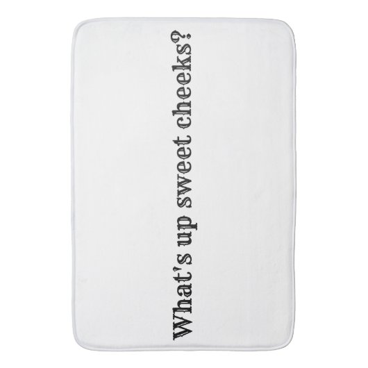 甘い頬は? バスマット (正面縦)