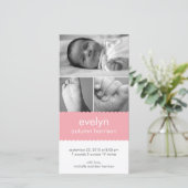 甘い頭皮のベビー誕生のお知らせ 案内状 (スタンド正面)