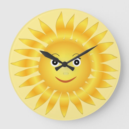 甘い顔・オブ・ザ・サン ラージ壁時計 (正面)