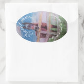 甘い馬 楕円形シール (バッグ)