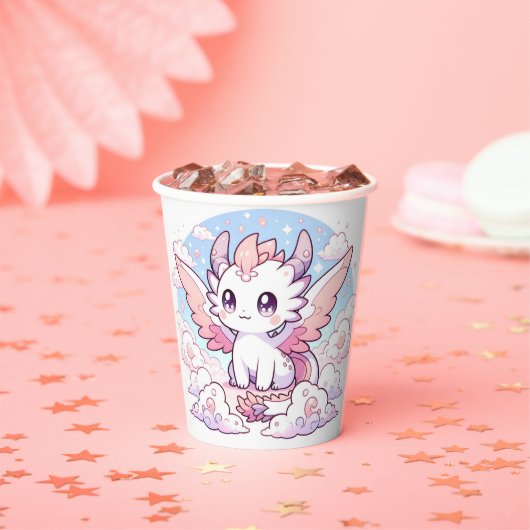 甘い魔法のドラゴンベビーシャワー 紙コップ (インサイチュ)