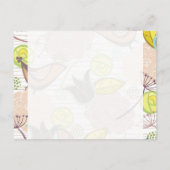 甘い鳥のフローラガーデン日付はがき保存 案内ポストカード (裏面)