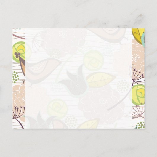 甘い鳥のフローラガーデン日付はがき保存 案内ポストカード (裏面)