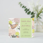 甘い鳥のフローラガーデン日付はがき保存 案内ポストカード (スタンド正面)