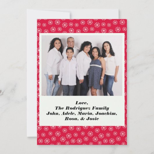 甘い鳩とベリー赤い雪の結晶の平和オン・アース (裏面)