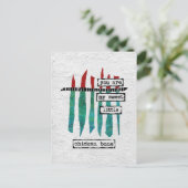 甘い鶏の骨はがき – モダン抽象芸術 ポストカード (スタンド正面)