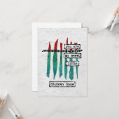 甘い鶏の骨グリーティングカード – モダン抽象芸術 カード (正面/裏面インサイチュ)