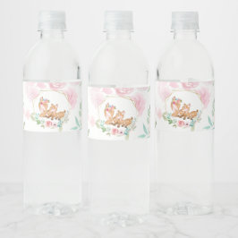甘い鹿とファワンの飲食物ラベルセット ペットボトルラベル