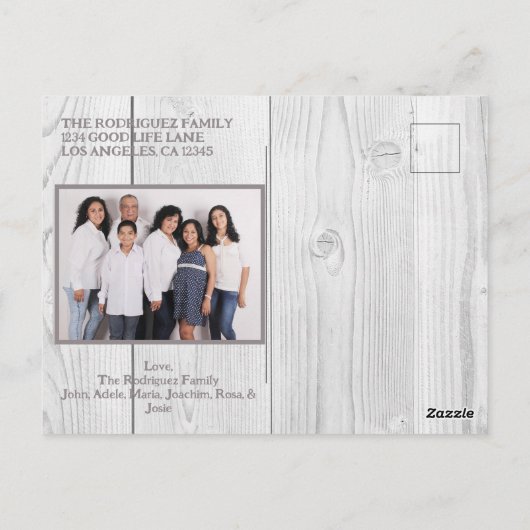 甘い鹿素朴メリークリスマス ポストカード (裏面)