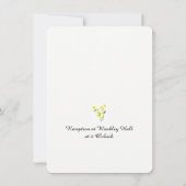 甘い黄色の花 招待状 (裏面)