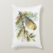 甘い黄色の鳥 アクセントクッション (正面(垂直))